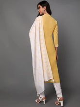 Poly Silk Embroidered Kurta Trousers With-PKSKD1360